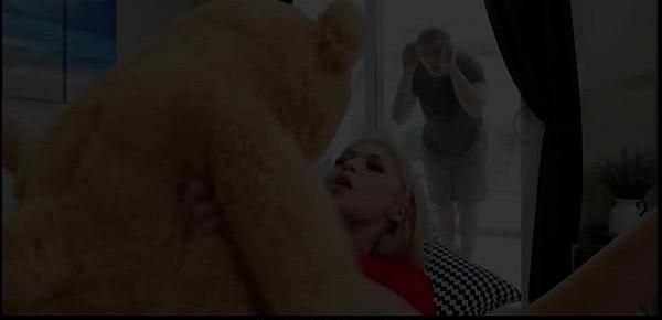  Tiny Blonde Teen Sia Lust Fucked On Valentines Day After Caught Fucking Teddy Bear